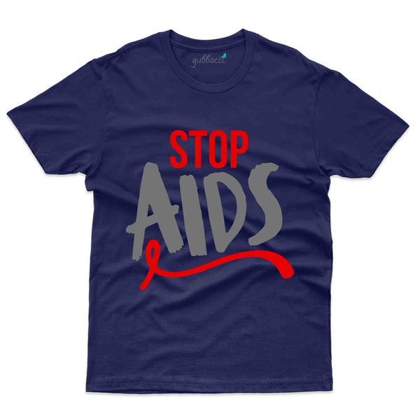 Stop Aids 2 T-Shirt - HIV AIDS Collection - Gubbacci-India