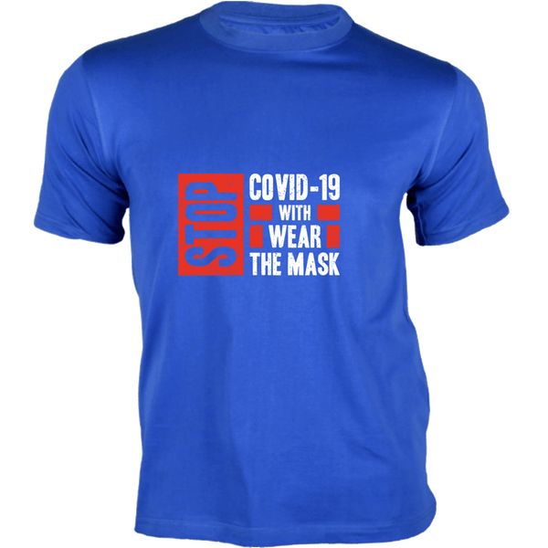 Gubbacci Apparel T-shirt XS Stop Covid-19 with wear the mask By Amit