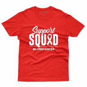 Support Quad T-Shirt - Lung Cancer Awareness T-Shirts