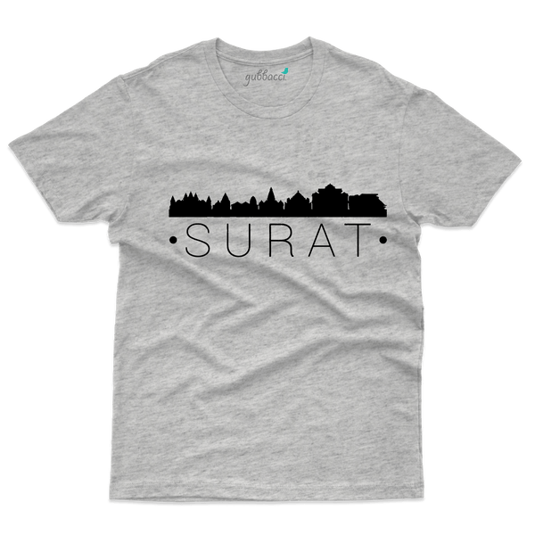 Surat City T-Shirt - Skyline Collection - Gubbacci-India