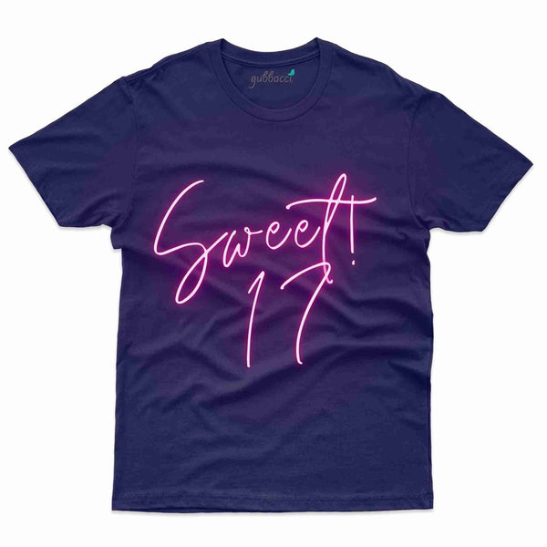 Sweet 17 T-Shirt - 17th Birthday Collection - Gubbacci