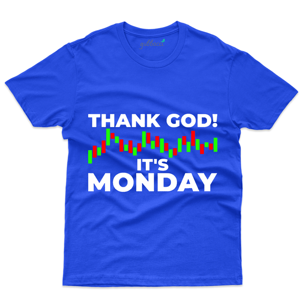 Gubbacci Apparel T-shirt S Thank God! It's Monday T-Shirt - Stock Market Collection Buy Thank God! It's Monday T-Shirt - Stock Market Collection