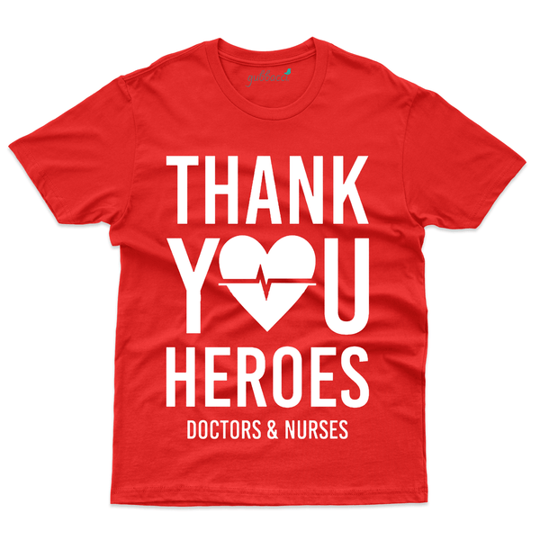 Gubbacci Apparel T-shirt S Thank You Heroes T-Shirt - Covid Heroes Collection Buy Thank You Heroes T-Shirt - Covid Heroes Collection