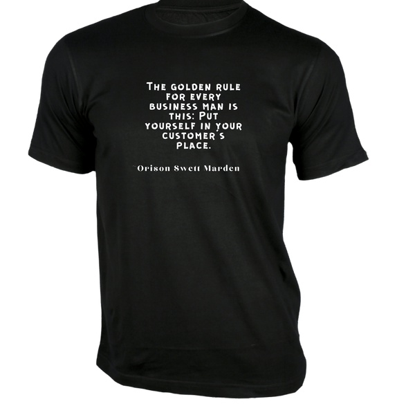 Gubbacci-India T-shirt XS The golden rule for every business man T-Shirt - Quotes on T-Shirt Buy Orison Swett  Marden Quotes on T-Shirt - The golden rule