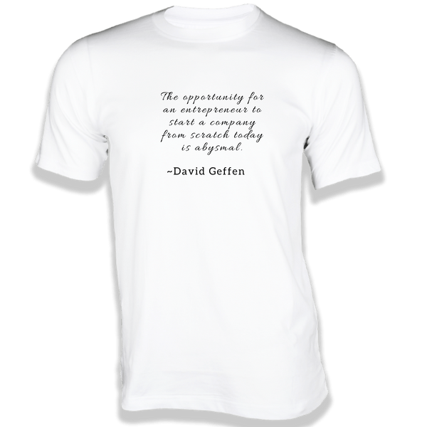 Gubbacci-India T-shirt XS The opportunity for an entrepreneur T-Shirt - Quotes on T-Shirt Buy David Geffen Quotes on T-Shirt - The opportunity for an