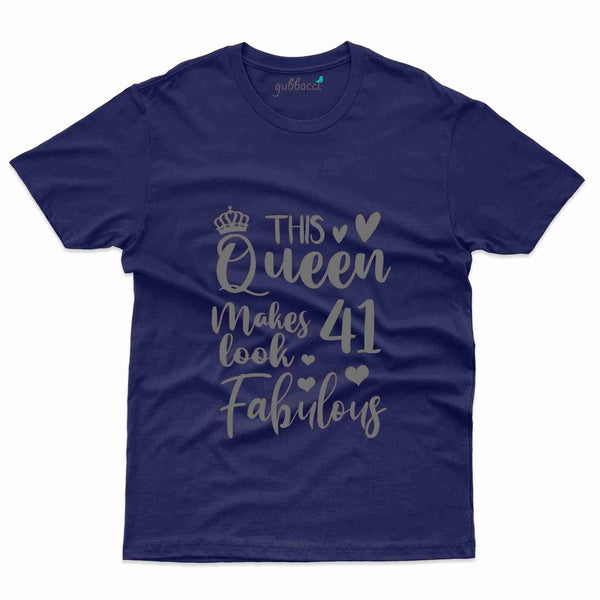 This Queen 41 T-Shirt - 41th Birthday Collection - Gubbacci-India