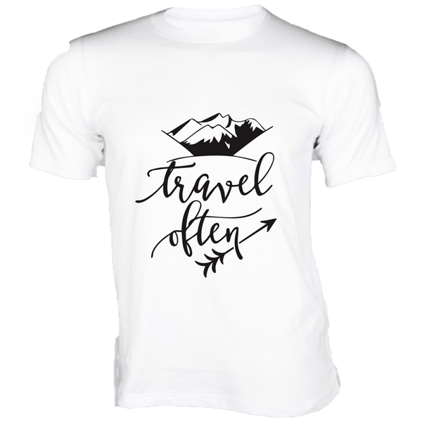 Gubbacci Apparel T-shirt XS Travel Often Design By Mangaldip