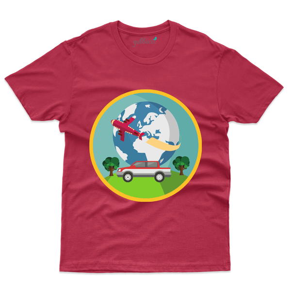 Gubbacci Apparel T-shirt S Travel the World T-shirt - Travel Collection Buy Travel the World T-shirt - Travel Collection