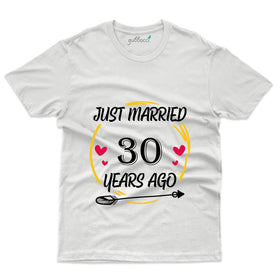 Unique Just Married T-Shirt - 30th Anniversary Collection