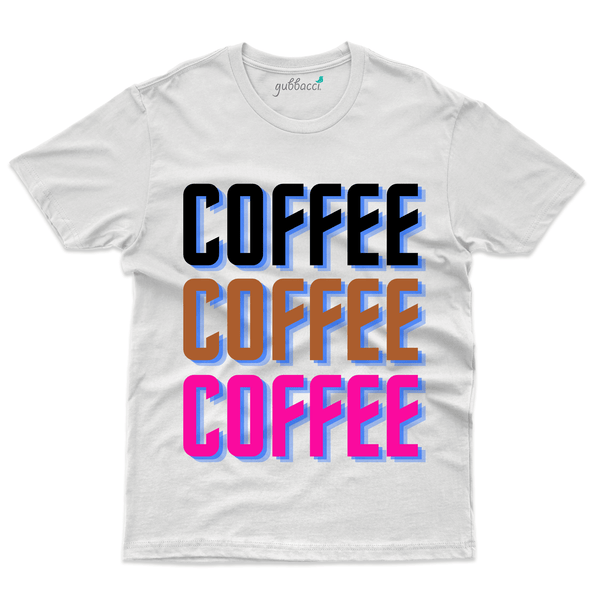 Gubbacci Apparel T-shirt S Unisex 100% Cotton Coffee T-Shirt - For Coffee lovers Buy Unisex 100% Cotton Coffee T-Shirt - For Coffee lovers