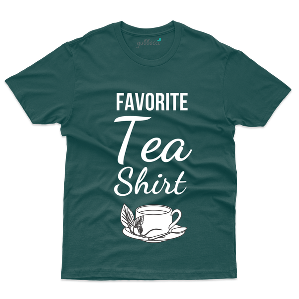 Gubbacci Apparel T-shirt S Unisex 100% Cotton Favorite Tea-Shirt - For Tea Lovers Buy Unisex 100% Cotton Favorite Tea-Shirt - For Tea Lovers