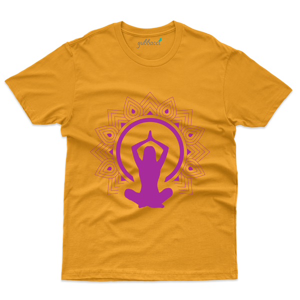 Gubbacci Apparel T-shirt S Unisex 100% Cotton Namaskara T-Shirt - Yoga Collection Buy Unisex 100% Cotton Namaskara T-Shirt - Yoga Collection