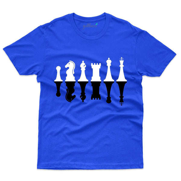 Unisex Black And White T-Shirts - Chess Collection - Gubbacci-India