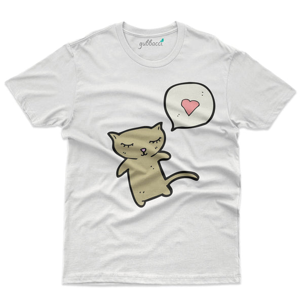 Gubbacci-India T-shirt Unisex Cat Loves Sleep T-Shirt - Funny & Cute Prints Buy Unisex Cat Loves Sleep T-Shirt - Funny & Cute Prints