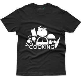 Black - Unisex Cooking T-Shirt - Cooking Lovers Collection
