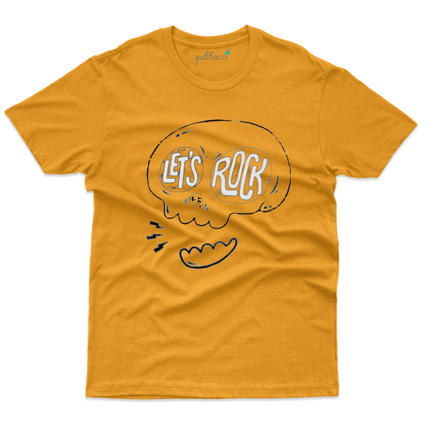 Gubbacci Apparel T-shirt XS Unisex Cotton Lets Rock T-Shirt - Music Lovers Buy Unisex Cotton Lets Rock T-Shirt - Music Lovers