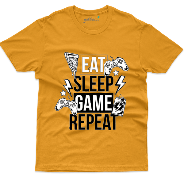 Gubbacci Apparel T-shirt S Eat-Sleep-Game-Repeat T-Shirt - Geek collection Buy Eat-Sleep-Game-Repeat T-Shirt - Geek collection 