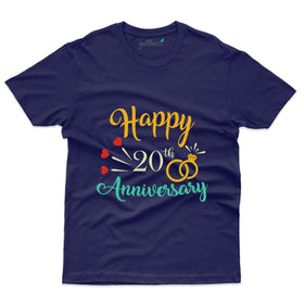 Unisex Happy Anniversary T-Shirt - 20th Anniversary Collection