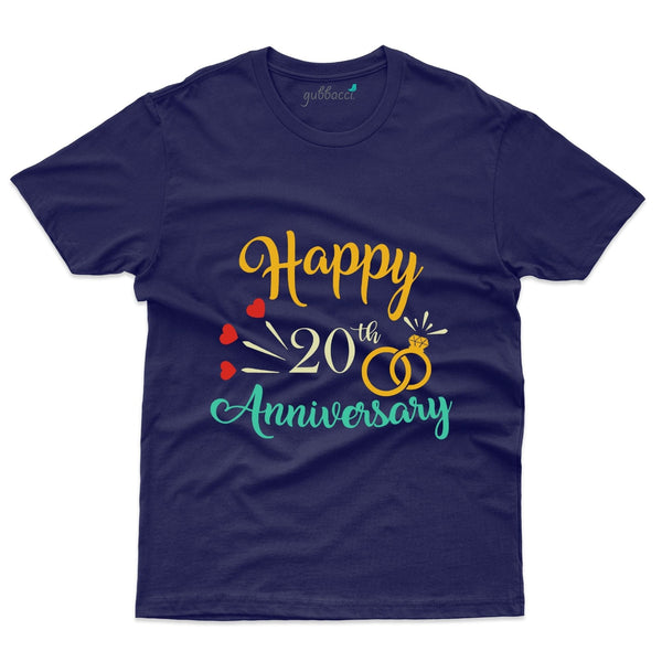 Unisex Happy Anniversary T-Shirt - 20th Anniversary Collection - Gubbacci-India