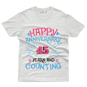 Unisex Happy Anniversary T-Shirt - 45th Anniversary Collection