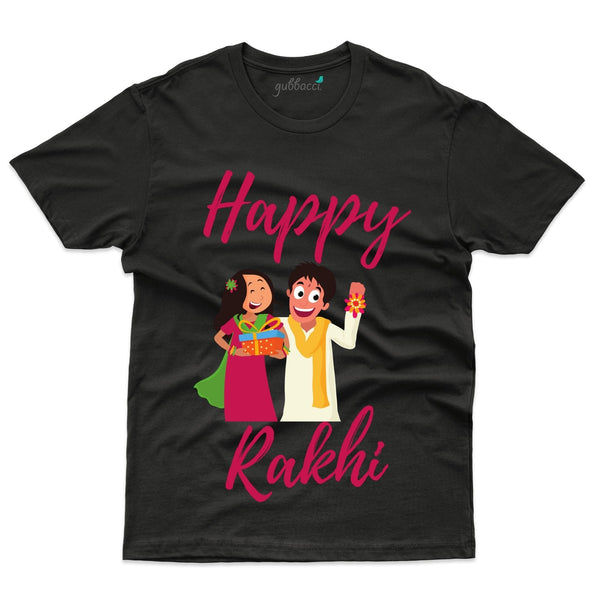 Gubbacci Apparel T-shirt S Unisex Happy Rakhi Design T-shirt - Raksha Bandhan Buy Unisex Happy Rakhi Design T-shirt - Raksha Bandhan