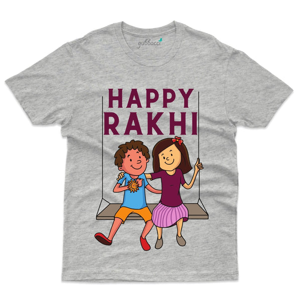 Gubbacci Apparel T-shirt S Unisex Happy Rakhi T-Shirt - Raksha Bandhan Buy Unisex Happy Rakhi T-Shirt - Raksha Bandhan