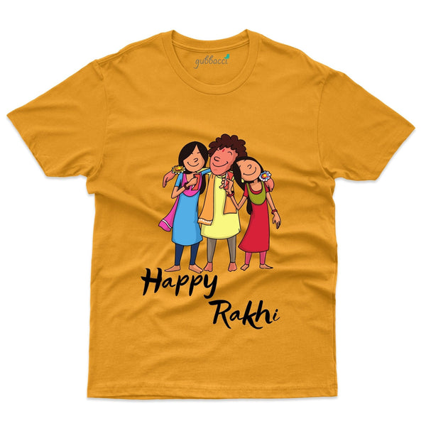 Gubbacci Apparel T-shirt S Unisex Happy Rakhi T-Shirt- Raksha Bandhan Buy Unisex Happy Rakhi T-Shirt- Raksha Bandhan