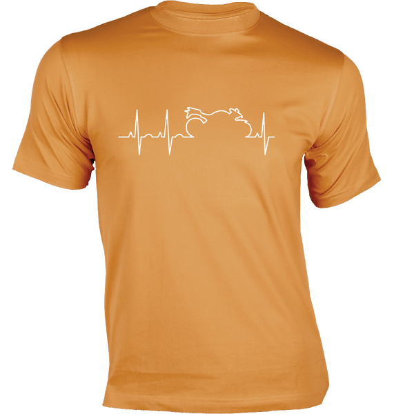 Gubbacci Apparel T-shirt XS Unisex Heart Beat T-Shirt - Bikers Collection Buy Unisex Heart Beat T-Shirt - Bikers Collection