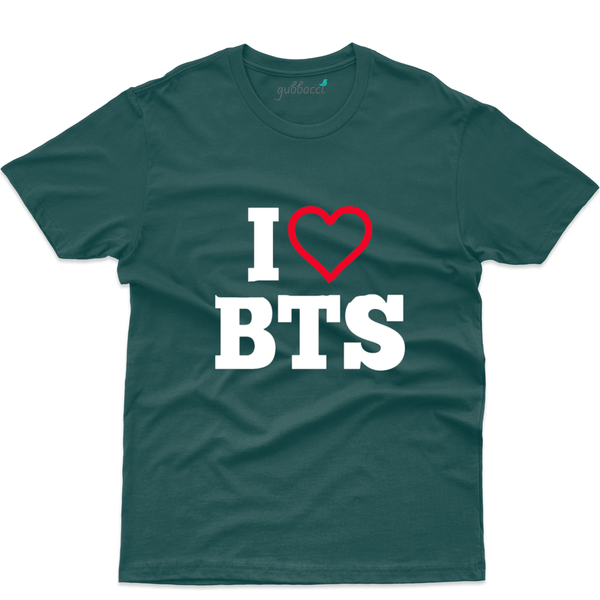 Gubbacci Apparel T-shirt XS Unisex I love BTS T-Shirt - Music Lovers Buy Unisex I love BTS T-Shirt - Music Lovers