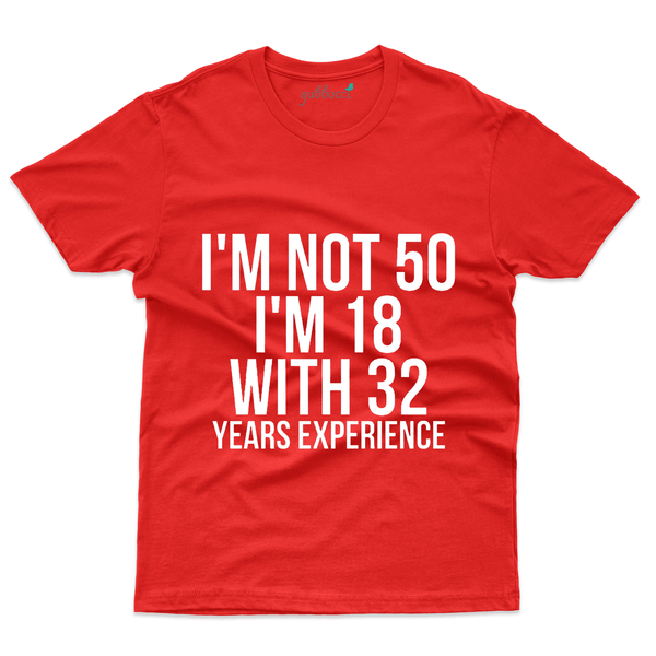 Gubbacci Apparel T-shirt S Unisex I'm Not 50 T-Shirt - 50th Birthday Collection Buy Unisex I'm Not 50 T-Shirt - 50th Birthday Collection