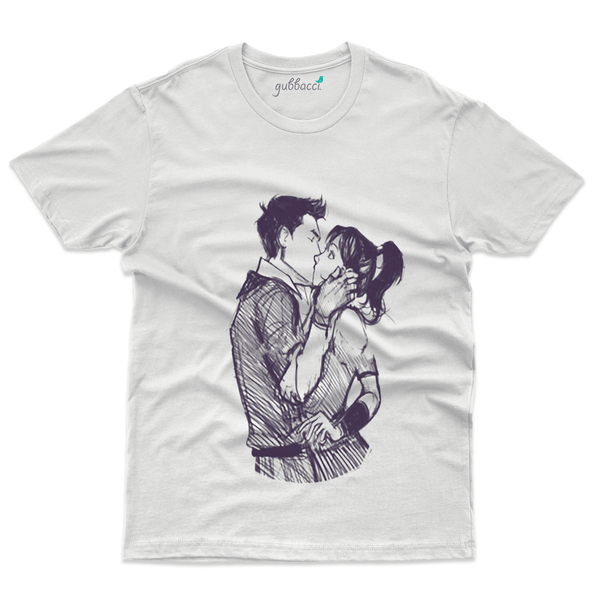 Gubbacci Apparel T-shirt S Unisex Kiss Design on T-Shirt - Love & More Collection Buy Unisex Kiss Design on T-Shirt - Love & More Collection