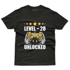 Unisex Level Unlocked 28 T-Shirts  -28 th Birthday Colllection