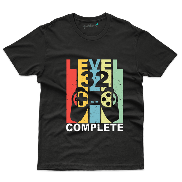 Unisex Level Unlocked  T-Shirt - 32th Birthday Collection - Gubbacci-India