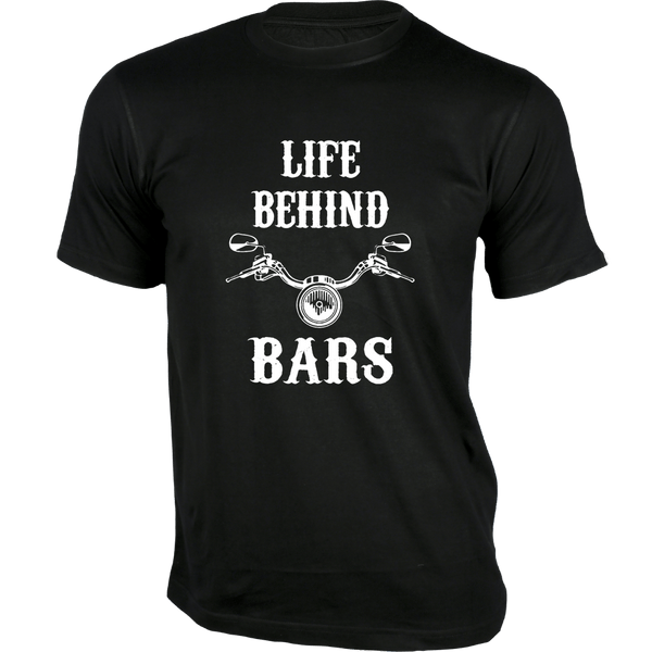 Gubbacci Apparel T-shirt XS Unisex Life Behind Bars T-Shirt - Bikers Collection Buy Unisex Life Behind Bars T-Shirt - Bikers Collection