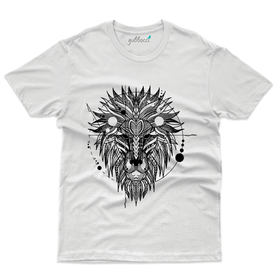 Unisex Lion Face T-Shirt - Monochrome Collection