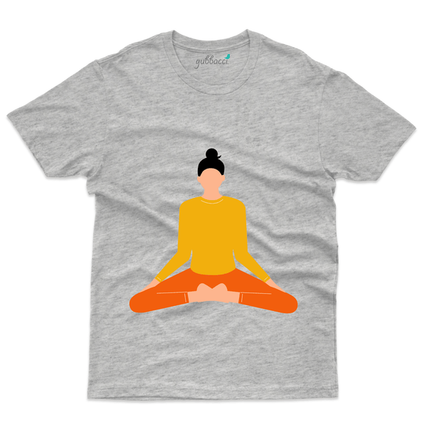 Gubbacci Apparel T-shirt S Unisex Lotus Posture T-Shirt - Yoga Collection Buy Unisex Lotus Posture T-Shirt - Yoga Collection 