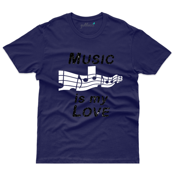 Gubbacci Apparel T-shirt Unisex Music is my love T-Shirt - Music Lovers Buy Unisex Music is my love T-Shirt - Music Lovers 