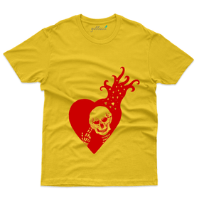 Unisex Skull Heart T-Shirt - Love & More Collection