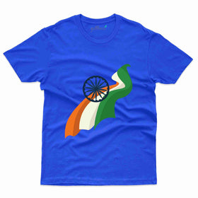 Tri-Colors and Chakra Design T-shirt - Independence Day Tee