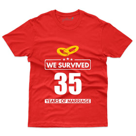 Unisex We Survived 35 Years T-Shirt - 35th Anniversary Collection