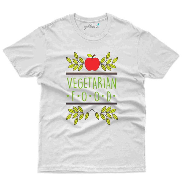 Vegetarian Food Print T-Shirt - Healthy Food Collection - Gubbacci