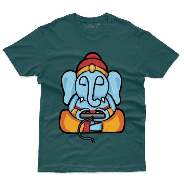 Gubbacci Apparel T-shirt Video Gamer Ganesha T-Shirt - Ganesh Chaturthi Collection Buy  Round neck Ganesh chaturthi  T-Shirt - Ganesh Chaturthi Collection