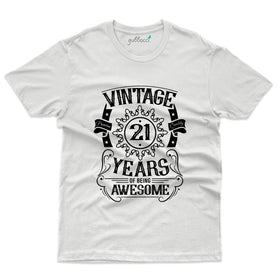 Vintage 21 Years T-Shirt - 21st Birthday Collection