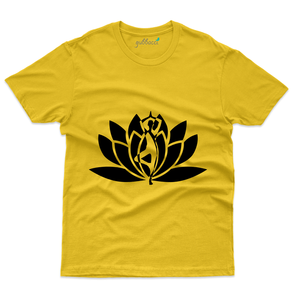 Gubbacci Apparel T-shirt S Vrikshasana Design on T-Shirt - Yoga Collection Buy Vrikshasana Design on T-Shirt - Yoga Collection