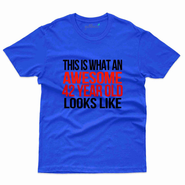 What An Awesome 2 T-Shirt - 42nd  Birthday Collection - Gubbacci-India