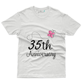 White 35th Anniversary T-Shirt - 35th Anniversary Collection