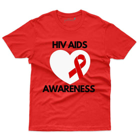 White Heart  T-Shirt - HIV AIDS Collection