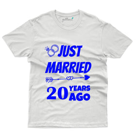 White Just Married T-Shirt - 20th Anniversary Collection