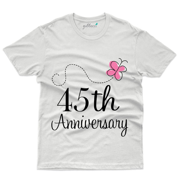 White Our Anniversary T-Shirt - 45th Anniversary Collection - Gubbacci-India