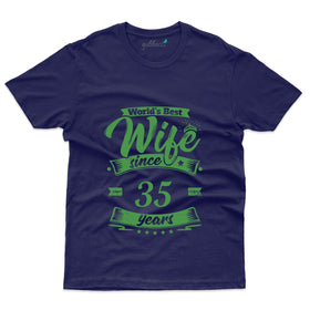 World's Best Wife Since 35 Years T-Shirt - 35th Anniversary Collection